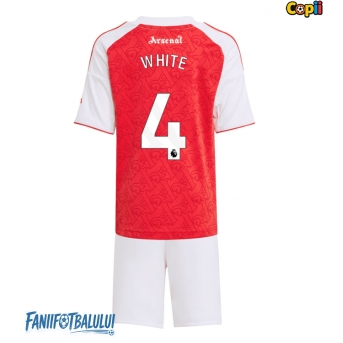 Arsenal Ben White #4 Echipament de Fotbal Replică 2025-26 Copii Acasa (+ Șorturi)